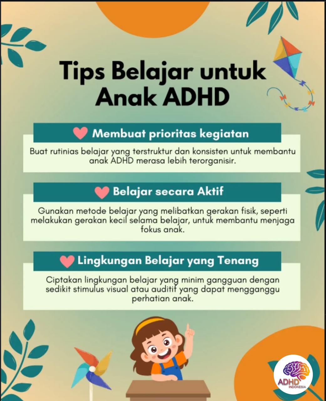 Strategi Belajar yang Cocok untuk Anak ADHD di Kabupaten Bone Bolango